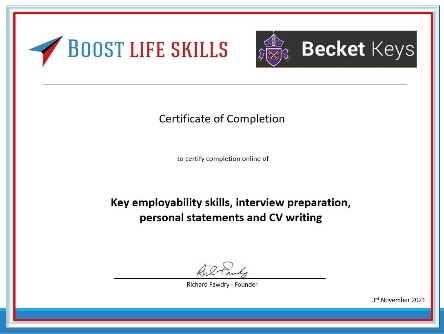 Boost Skills: Certificate of Personal Effectiveness Online 24 Boost Skills: Certificate of Personal Effectiveness Online