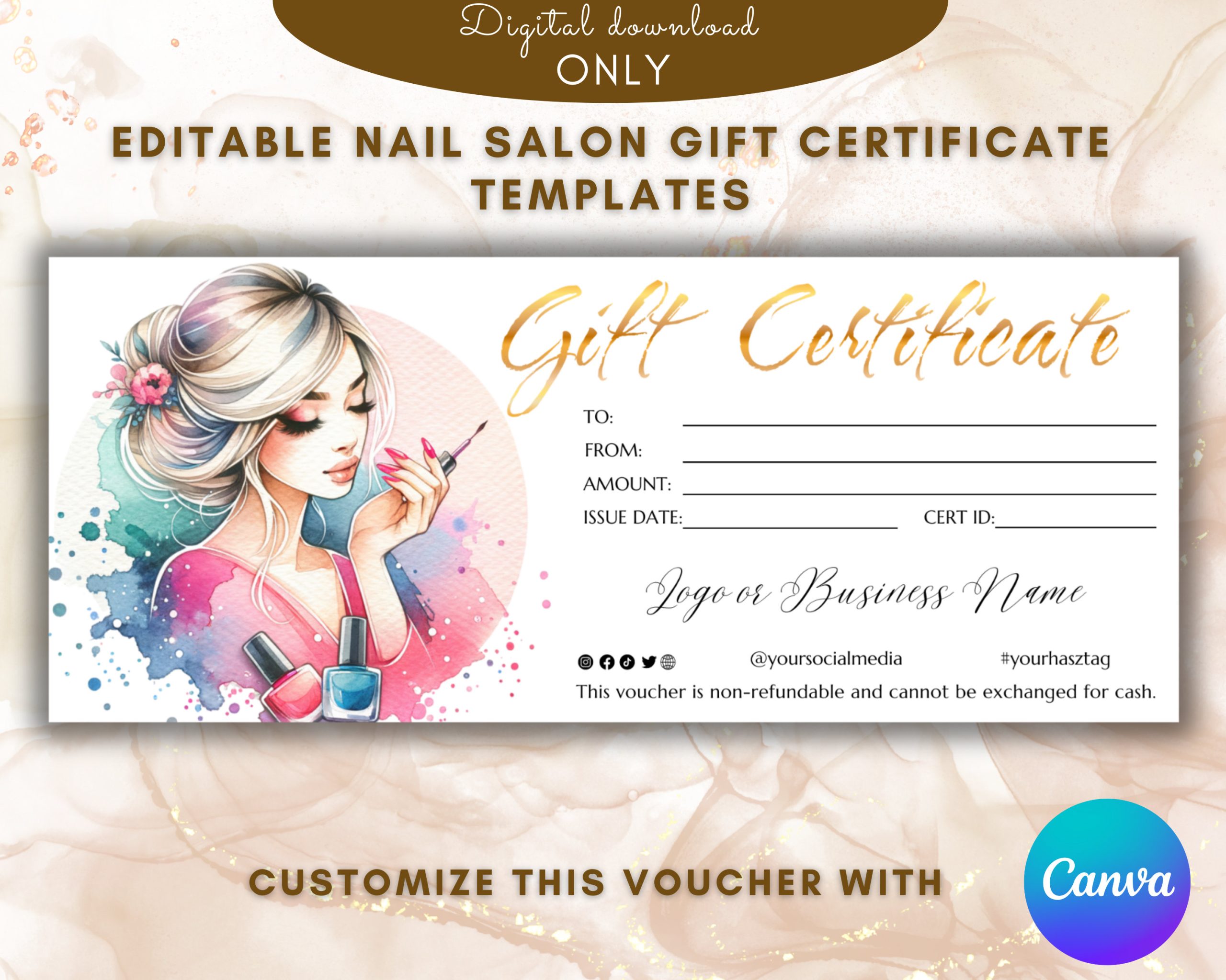 Give the Gift! Nail Salon Gift Certificate 22 Give the Gift! Nail Salon Gift Certificate