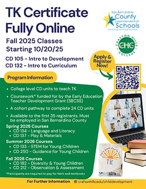 Get Your San Bernardino County Teaching Certificate Fast!