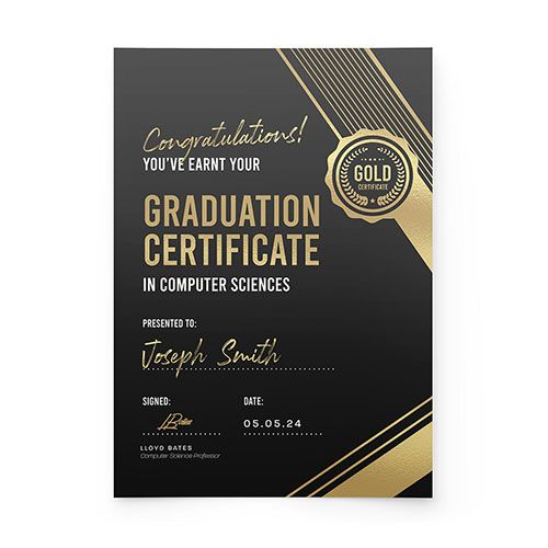 Custom Printed Certificates: Fast &amp; Easy