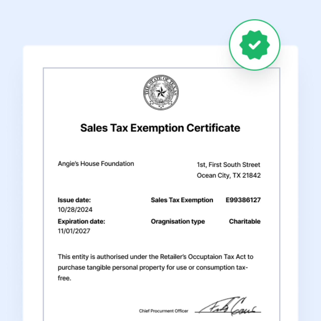 CIT certificate