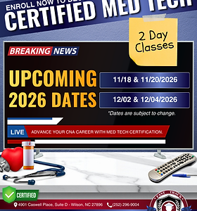 get your nc med tech certification fast