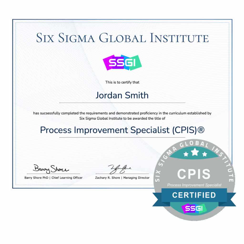 get your process improvement certification online