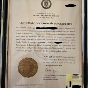 get your puerto rican citizenship certificate fast