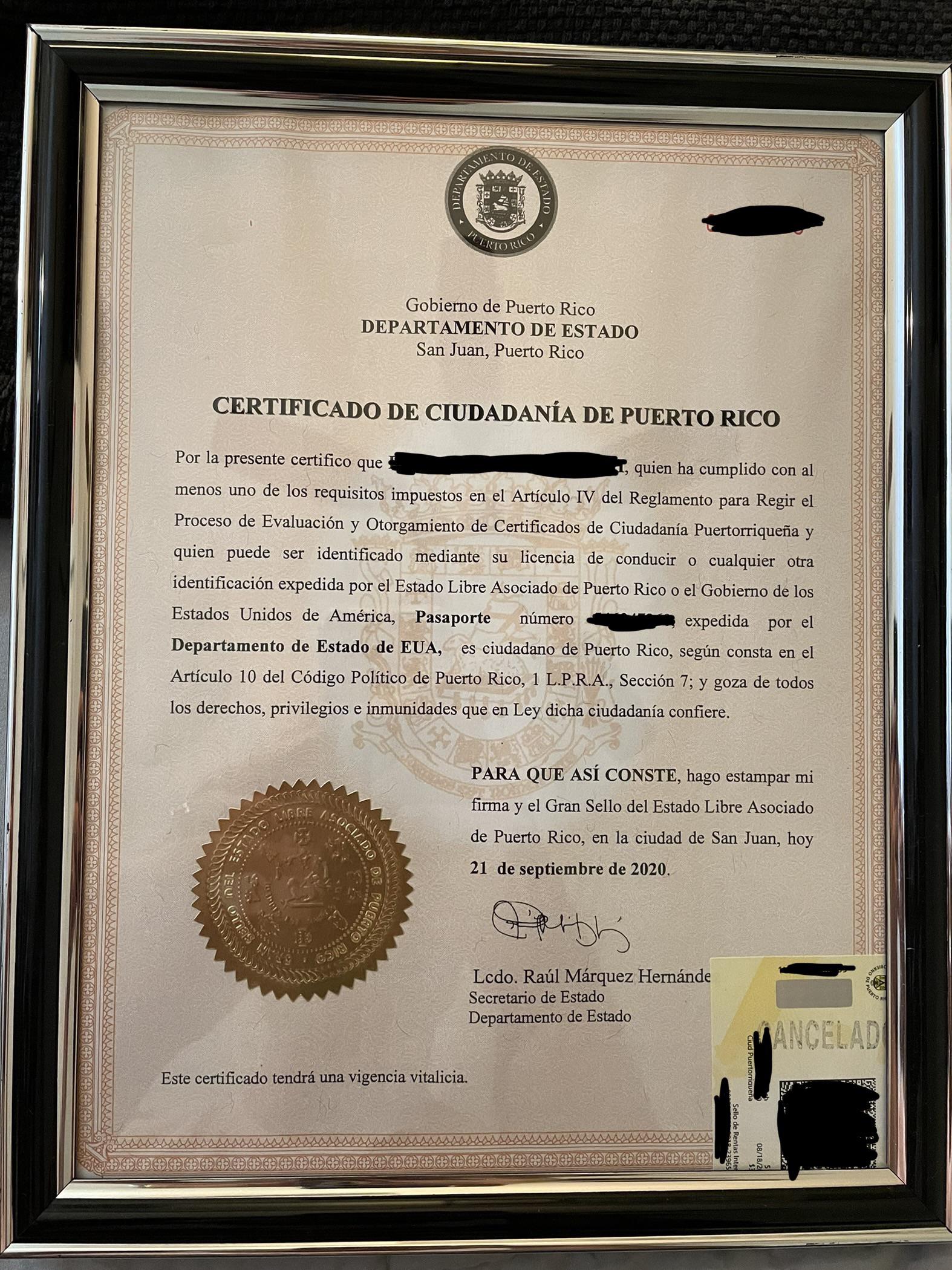 get your puerto rican citizenship certificate fast
