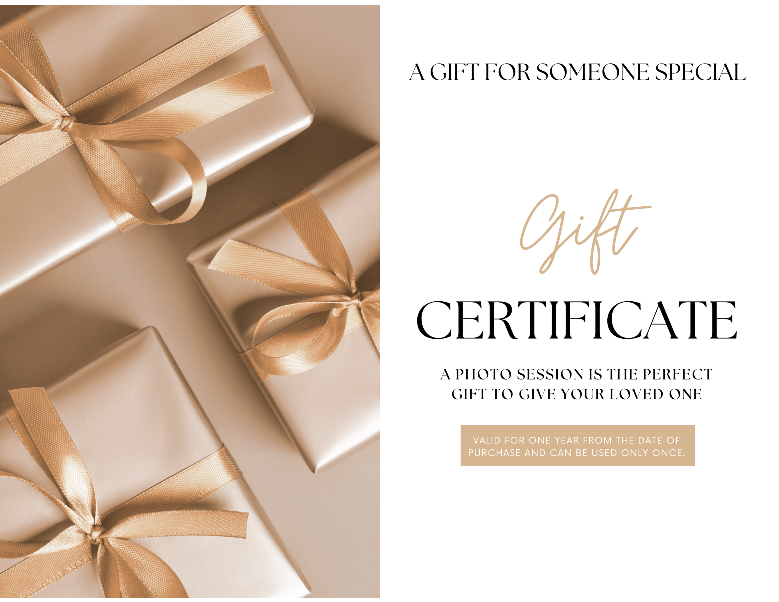 give the gift of memories photography gift certificate scaled