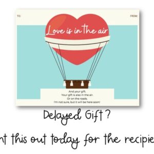 last minute valentines gift certificate now