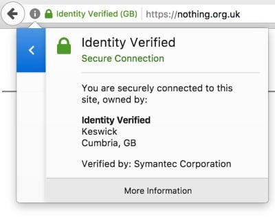 Symantec EV certificate