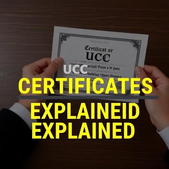 UCC Certificates Explained