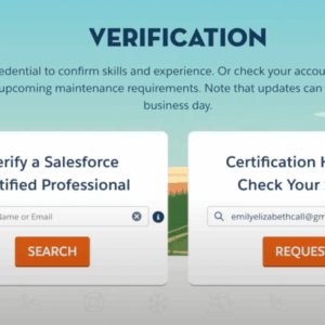 how to check salesforce certification status today